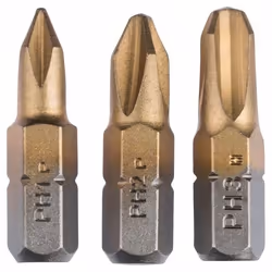 Peu de tournevis Bosch Max Grip; PH1/PH2/PH3; 3 unités