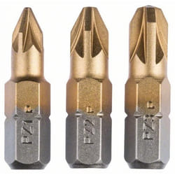 Peu de tournevis Bosch Max Grip; PZ1/PZ2/PZ3; 3 unités