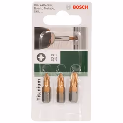 Peu de tournevis Bosch Max Grip; PZ1/PZ2/PZ3; 3 unités