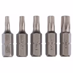 Jeu de tournevis Bosch Extra Hard; T10/T15/T20/T25/T30; 5 unités
