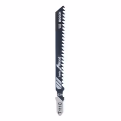Bosch T111C, Lames de scie sauteuse, Bois, Acier fin au carbone, Noir, Gris, 7,6 cm, 3 mm