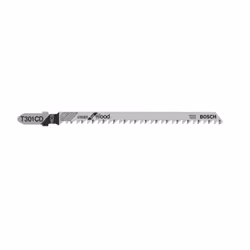 Bosch T 301 CD, Lames de scie sauteuse, Bois, Acier fin au carbone, Noir, Acier inoxydable, 3 mm, 11,7 cm