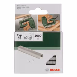 Bosch 2 609 255 826, Pack d'agrafes, 1,4 cm, Fixation, 6 mm, 1000 agrafes