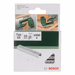 Bosch 2 609 255 828, Pack d'agrafes, 1,9 cm, Fixation, 6 mm, 1000 agrafes