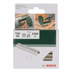 Bosch 2 609 255 829, Pack d'agrafes, 2,3 cm, Fixation, 6 mm, 1000 agrafes