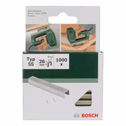 Bosch 2 609 255 830, Pack d'agrafes, 2,8 cm, Fixation, 6 mm, 1000 agrafes