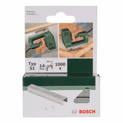 Bosch 2 609 255 834, Pack d'agrafes, 1,4 cm, Fixation, 1 cm, 1000 agrafes