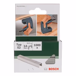 Bosch 2 609 255 838, Pack d'agrafes, 1,4 cm, Fixation, 1,23 cm, 1000 agrafes