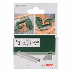 Bosch 2 609 255 839, Pack d'agrafes, 6 mm, Fixation, 1,29 cm, 1000 agrafes