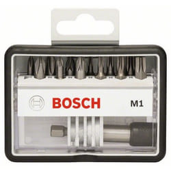 Bosch Embouts de vissage courts qualité extra-dure Robust Line, set de 12 pièces + 1 (M)