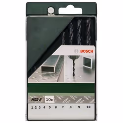Bosch 2609255030, Perceuse, Ensemble de forets, Rotation vers la droite, Alliage d'acier, Fonte, Plastique rigide, Fer, Métal ...