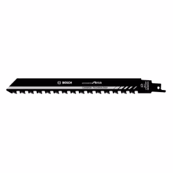 Bosch Lames de scie sabre S 1543 HM Endurance for Brick, Lames de scie sauteuse, Brique, Carbone, Noir, 1,27 cm, 19 cm