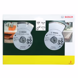 Bosch 2 607 019 484, 12,5 cm, 1,7 mm, 2 pièce(s)