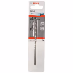 Bosch Forets à métaux rectifiés HSS-G, DIN 340
