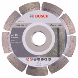 Bosch 2 608 602 197, Disque de coupe, Béton, Bosch, 2,22 cm, 12,5 cm, 1,6 mm
