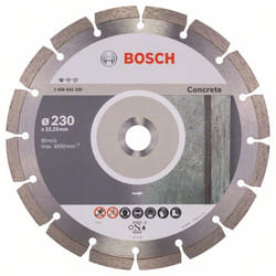 Disque à tronçonner diamanté Bosch PROFESSIONAL FOR CONCRETE; 230