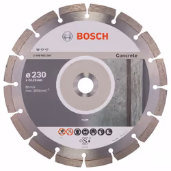 Disque à tronçonner diamanté Bosch PROFESSIONAL FOR CONCRETE; 230