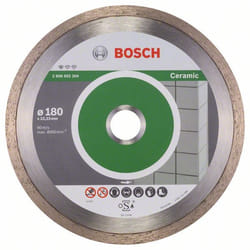 Disque à tronçonner diamanté Bosch PROFESSIONAL FOR CERAMIC; 180 mm