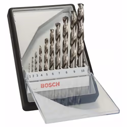 Jeu de forets en métal Bosch HSS-G; 1-10 mm; 10 unités