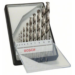 Jeu de forets en métal Bosch HSS-G; 1-10 mm; 10 unités