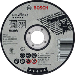 Bosch Disques à tronçonner Best for Inox