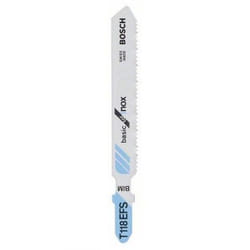 Bosch 2 608 636 497 Lame de scie sauteuse, à chantourner et sabre Lames de scie sauteuse Bimétal 5 pièce(s)
