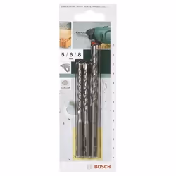 Bosch Forets à béton SDS-Quick, set de 3 pièces, Marteau perforateur, Ensemble de forets, Béton, SDS-Quick, 3 pièce(s)