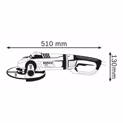 Bosch 0 601 892 F00 meuleuse d'angle 18 cm 8500 tr/min 2400 W 5,4 kg