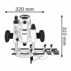 Bosch Défonceuse GOF 1600 CE Professional