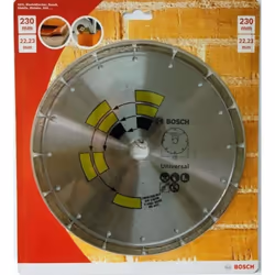 Description générale Ce disque de 230 mm est conçu pour couper efficacement des matériaux de construction tels que la brique, ...