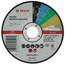 Bosch Disques à tronçonner Multi Construction – Rapido