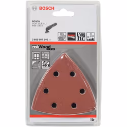 Papier de verre pour ponceuse delta Bosch 2608607540; 10 unités