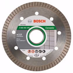Disque à tronçonner diamanté Bosch BEST FOR CERAMIC EXTRACLEAN TURBO; 115 mm