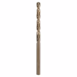 Bosch Forets à métaux rectifiés HSS-Co, DIN 338, Perceuse, Foret hélicoïdal, 4 mm, 75 mm, Métal, 4 mm