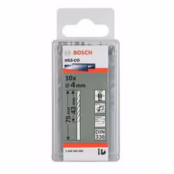 Foret en métal Bosch HSS-Co; DIN 338; 1x34 mm; 10 unités