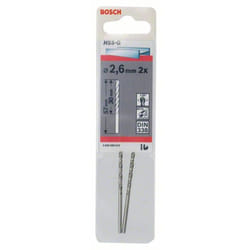 2x forets à métaux hss-g din 338 2,6 x 30 x 57 mm - 2608585910 - Bosch