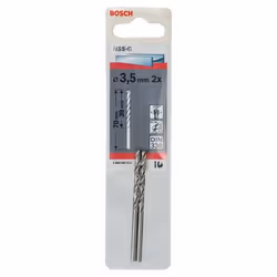 Bosch Forets à métaux rectifiés HSS-G, DIN 338