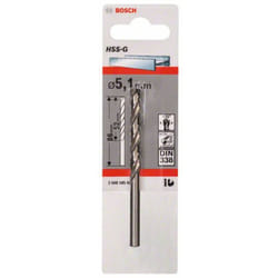 Bosch 1x foret à métaux HSS-G DIN 338 5,1 x 52 x 86 mm - 2608585923