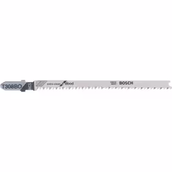 Bosch Lames de scie sauteuse T 308 BO Extra-Clean for Wood, Lames de scie sauteuse, Bois non abrasif, Bois tendre, Acier fin  ...