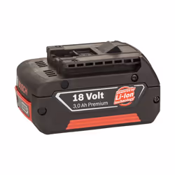 Bosch Batteries Li-Ion coulissantes 18 V, Batterie, Lithium-Ion (Li-Ion), 3 Ah, 18 V, Noir, Rouge, 1 pièce(s)