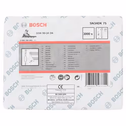Bosch 2608200002, Clou de finition, 75 mm, 3000 pièce(s)