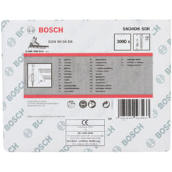 Clou à tête en D Bosch SN34DK 50R 2,8 mm 2,8 mm 50 mm rainuré à blanc 3000 pièces