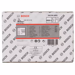 Caractéristiques du produit : Ils sont adaptés aux cloueuses pneumatiques Bosch. Les clous en bande à tête ronde 21° sont con ...