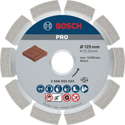 Bosch - Disque à tronçonner diamanté pro Mortar 125 x 22,23 mm - 2608602534