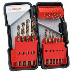 Ensemble de forets Bosch 2607017047; HSS-CO; DIN 338; 18 unités