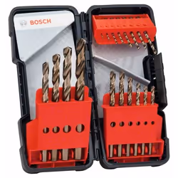 Ensemble de forets Bosch 2607017047; HSS-CO; DIN 338; 18 unités