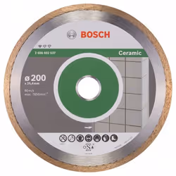 Disque à tronçonner diamanté Bosch PROFESSIONAL FOR CERAMIC; 200 mm