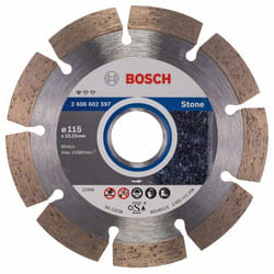 Disque à tronçonner diamanté Bosch PROFESSIONAL FOR STONE; 115 mm