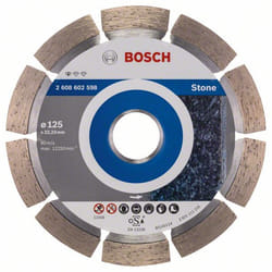 Disque à tronçonner diamanté Bosch PROFESSIONAL FOR STONE; 125 mm