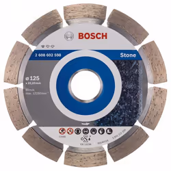 Disque à tronçonner diamanté Bosch PROFESSIONAL FOR STONE; 125 mm
